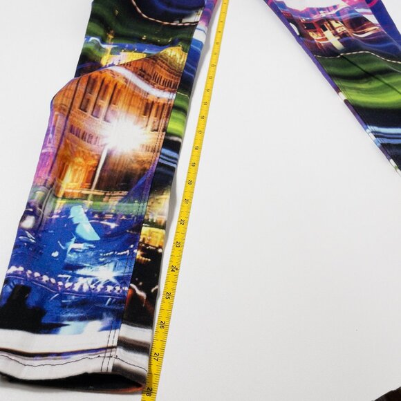 RARE Hudson Nico Skinny Jeans With London Cityscape Print SZ 25 Indie Sleeze Y2K - Picture 9 of 9